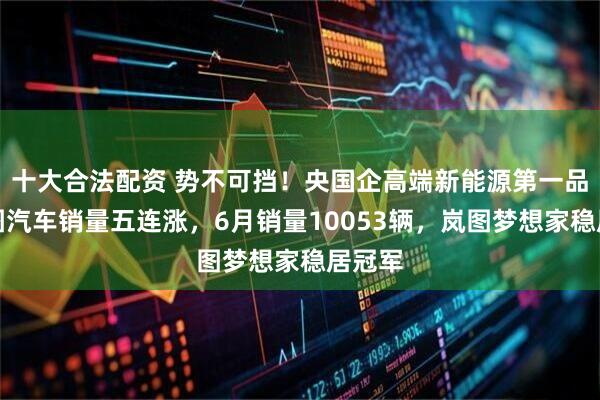 十大合法配资 势不可挡！央国企高端新能源第一品牌岚图汽车销量五连涨，6月销量10053辆，岚图梦想家稳居冠军